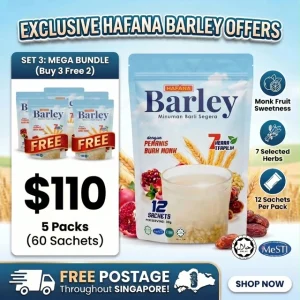 SET 3 FREE 2 BARLEY HAFANA